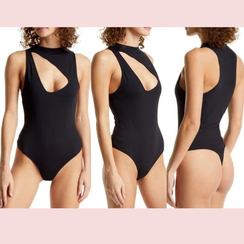NEW $58 Free People [ Medium ]‎ Keep It Going Cutout Sleeveless Bodysuit